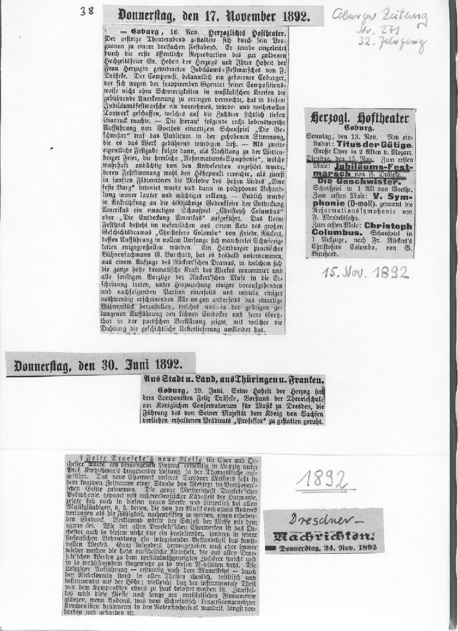 Hoftheater Coburg: Jubil&auml;ums-Festmarsch op. 54 