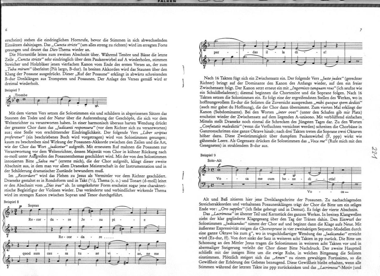 Felix Draeseke: Requiem h-moll, op. 22, Udo-R. Follert, Collegium Instrumentale K&ouml;ln, Altenberg 1982