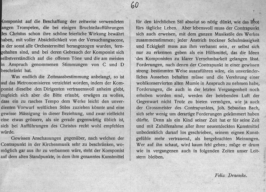 Draeseke: Einf&uuml;hrung in das Mysterium "Christus" - Preface to the Mystery of Christ 