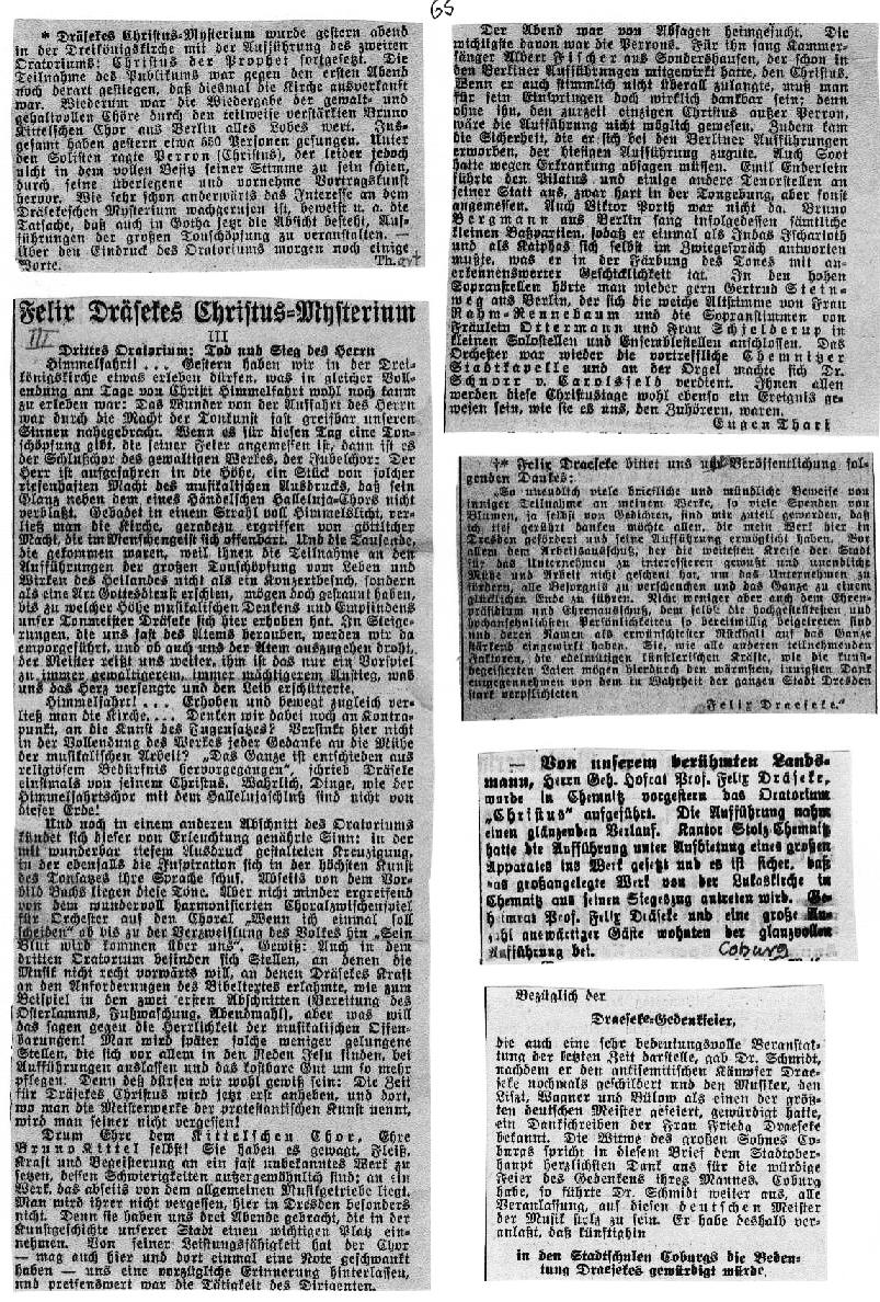&Uuml;ber die Auff&uuml;hrung des Christus-Mysterium in Dresden