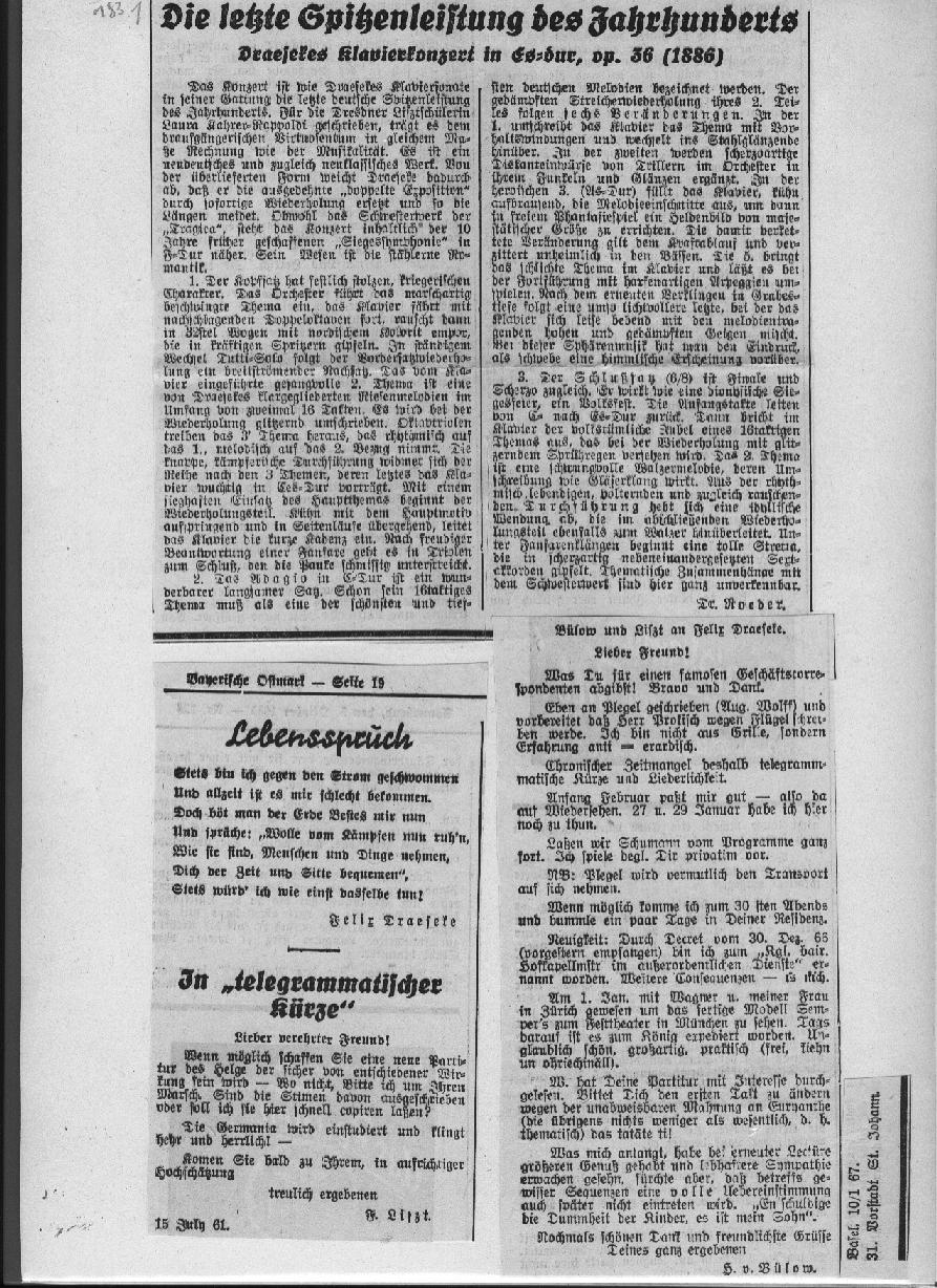 Erich Roeder: Die letzte Spitzenleistung des Jahrhundert (1935); Wieth-Knudsen: Dieser K&uuml;nstier hat immer &uuml;ber den Parteien