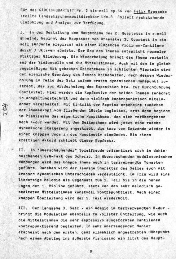 Programm - Coburger Schlosskonzert 19 Jun 1988: Haydn - Quinten-Quartett; Matthias Kleemann - Kontraste f&uuml;r Streichquartett (1975); Felix Draeseke - Quartett nr. 3 cis-moll op 66. Dresedener Streichquartett