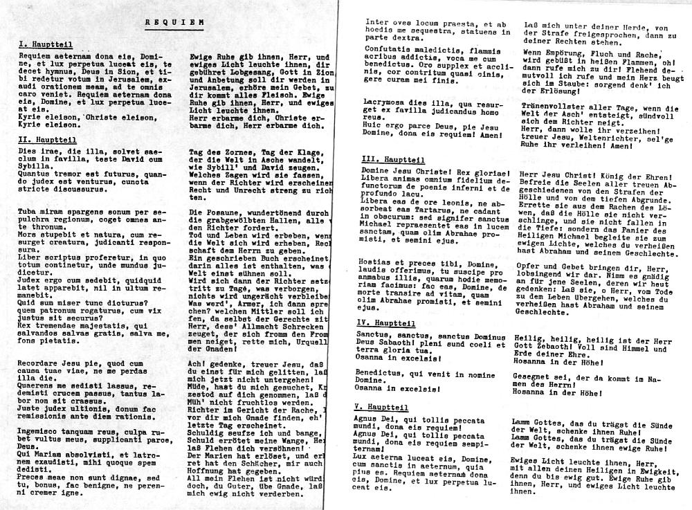 Altenberger Dom: Draeseke - Requiem H-moll op. 22 (Evagelische Kantorei Leichlingen, Collegium Instrumentale K&ouml;ln, Udo-R. Follert) 7 Oct 1982