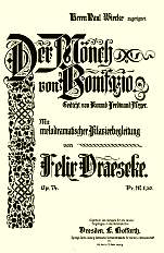 Download a pdf copy of the score to Der M&ouml;nch von Bonifazio