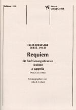 Requiem f&uuml;r f&uuml;nf Gesangstimmen a cappella, WoO 35 (1909) by Felix Draeseke