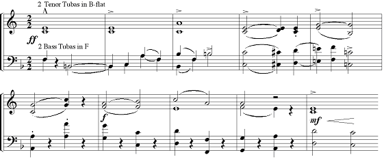 Example 2: Jubel-Ouvert&uuml;re : 7 mm. after rehearsal no. 8