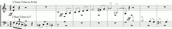 Example 3: Jubel-Ouvert&uuml;re : 7 mm. after rehearsal no. 9 